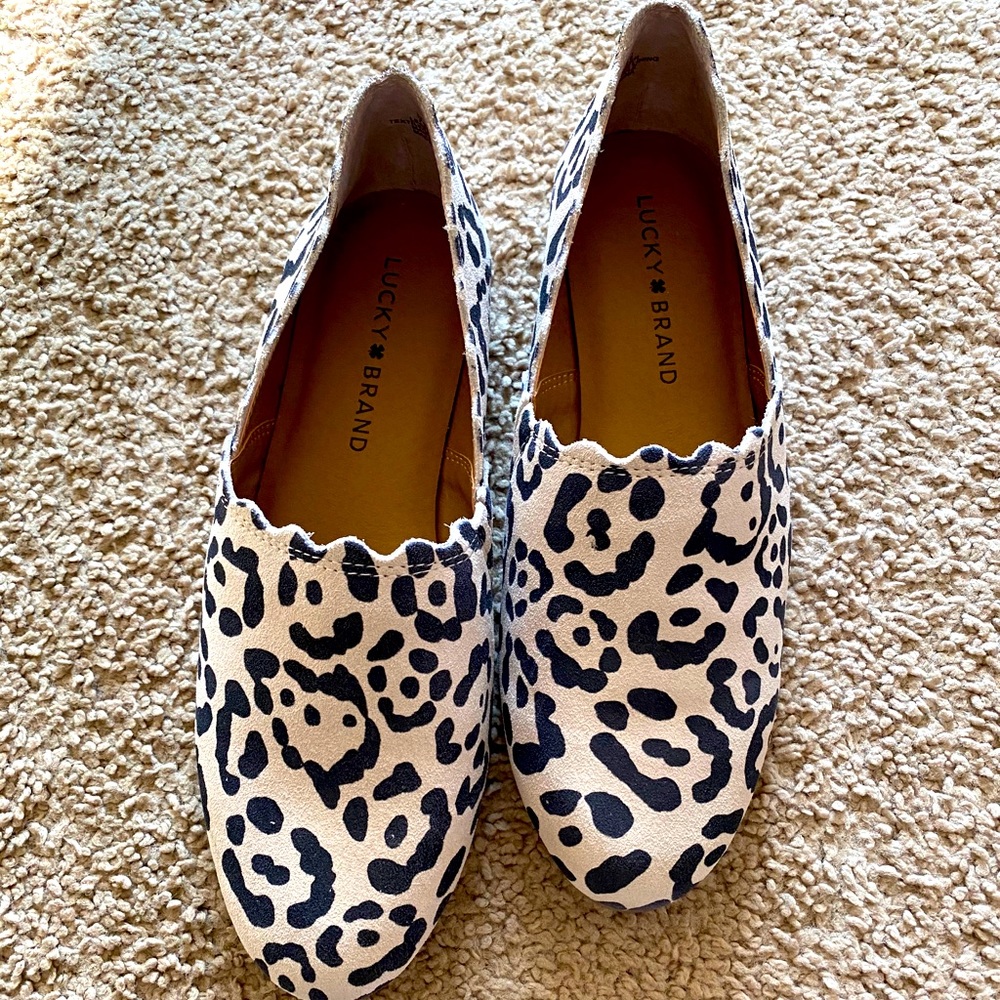 Lucky Brand Cheetah Slip On Shoes
